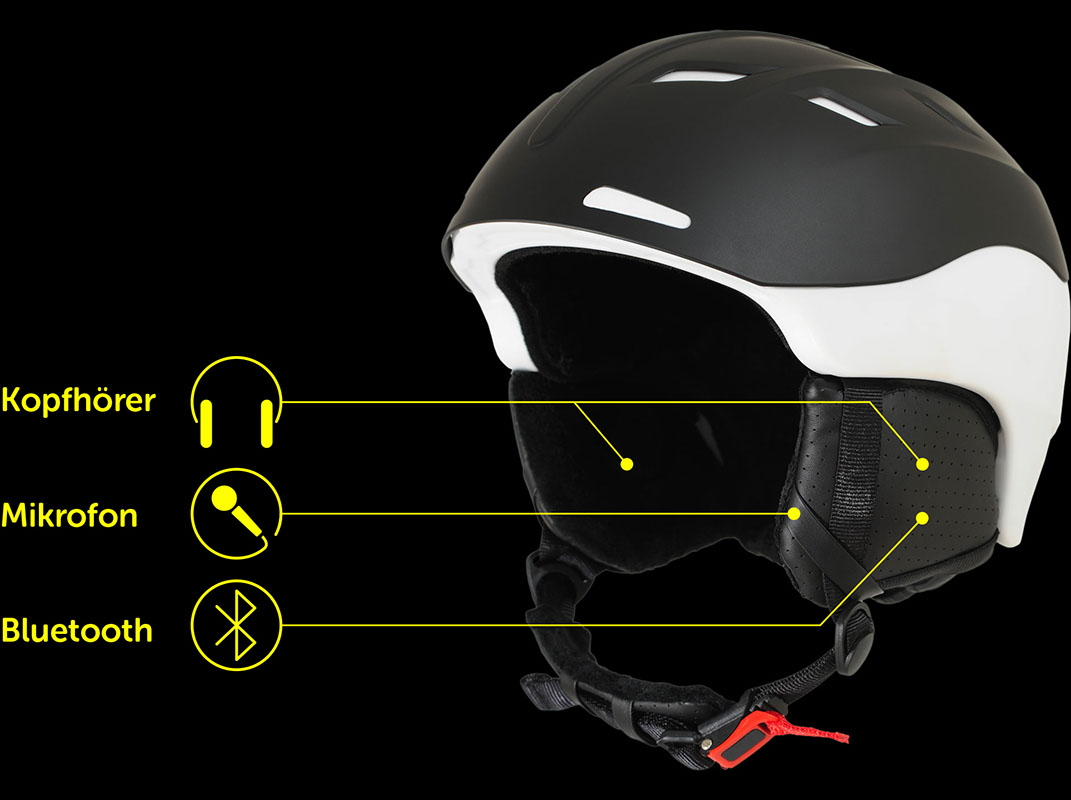 talking helmet - Intelligenter Bluetooth Skihelm - Talking Helmet -  Bluetooth Skihelme