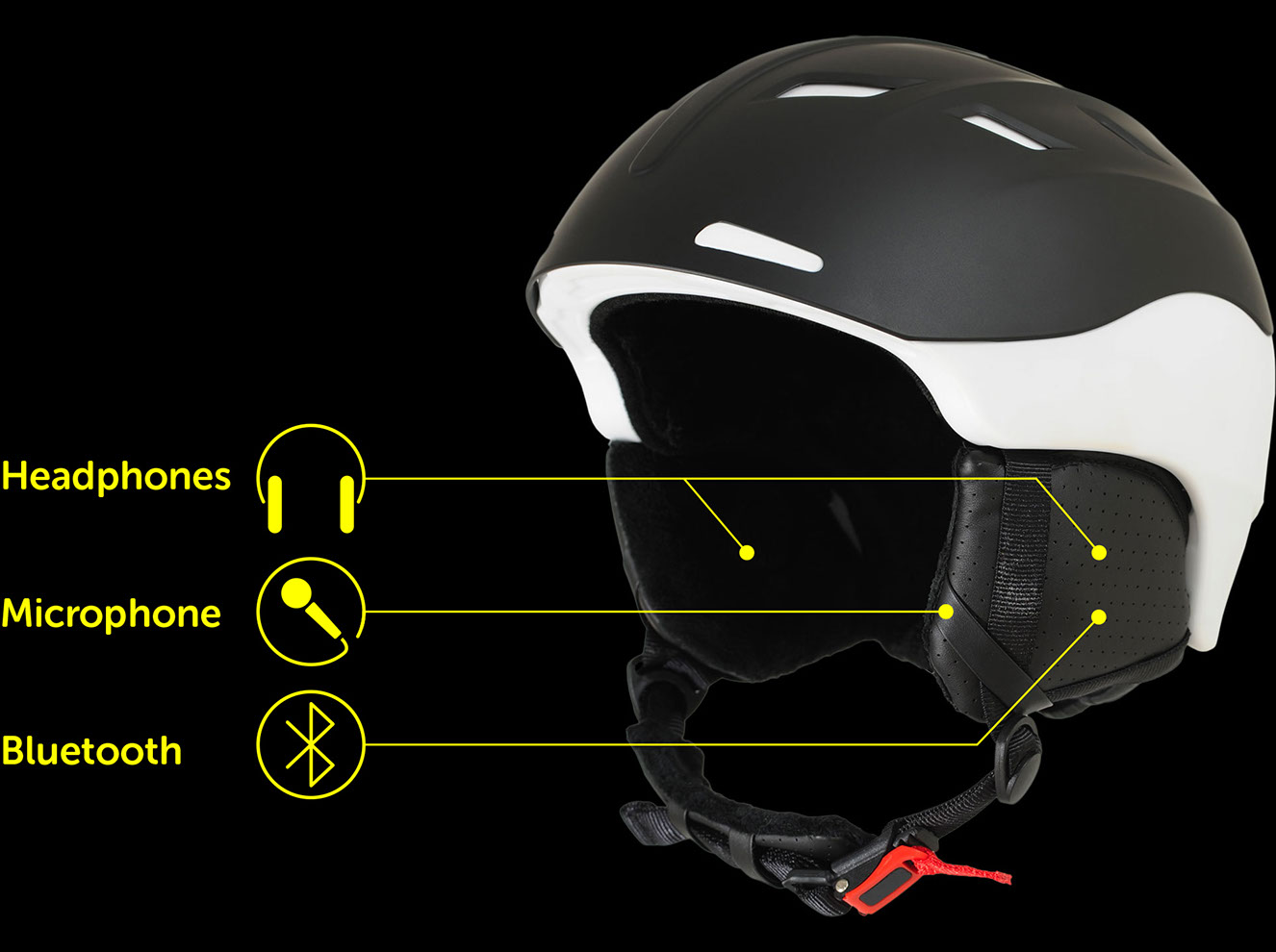 Skiing helmet sale with speakers